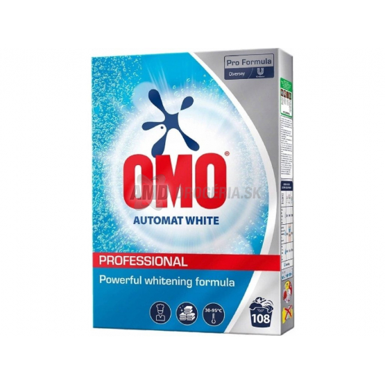 Omo Professional Automat White, prací prášok, 5,4 kg (108 dávok)