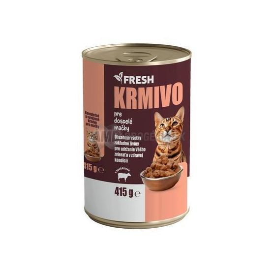 Fresh Konzerva pre mačky hovädzie kúsky, 415 g