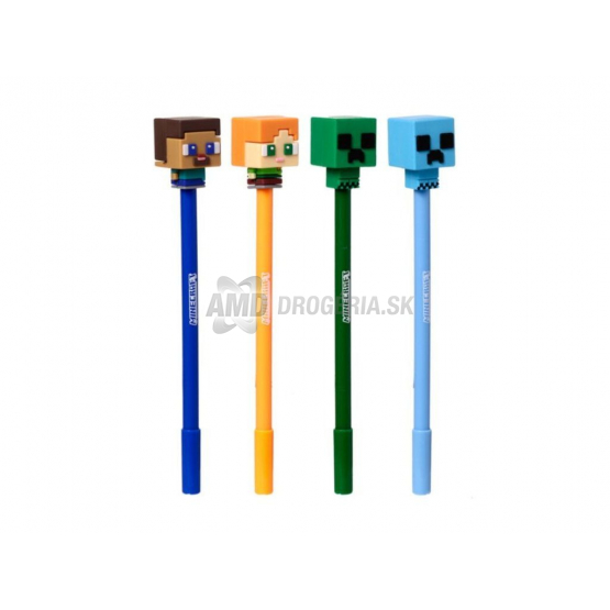 Minecraft Zmazateľné pero s 3D figúrkou, 1 ks