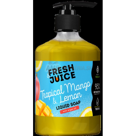 Fresh Juice Tekuté mydlo Tropické mango & citrón s arganovým olejom, 460 ml