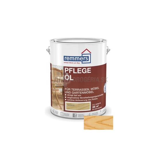 REMMERS TOP TERASOVÝ OLEJ 2,5 L BEZFAREBNÝ