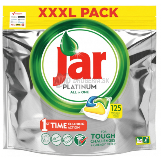 JAR TABLETY DO UMÝVAČKY PLATINUM YELLOW 125 KS