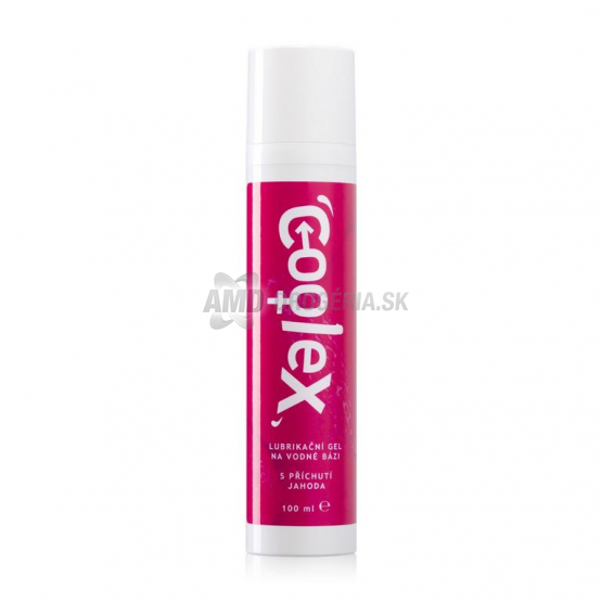 Coolex Lubrikačný gél na vodnej báze jahoda, 100 ml