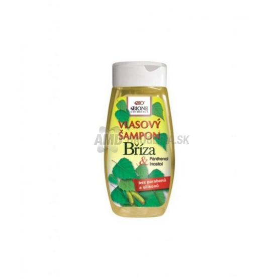 Bione Cosmetics Bio Vlasový šampón Breza & Panthenol, 260 ml