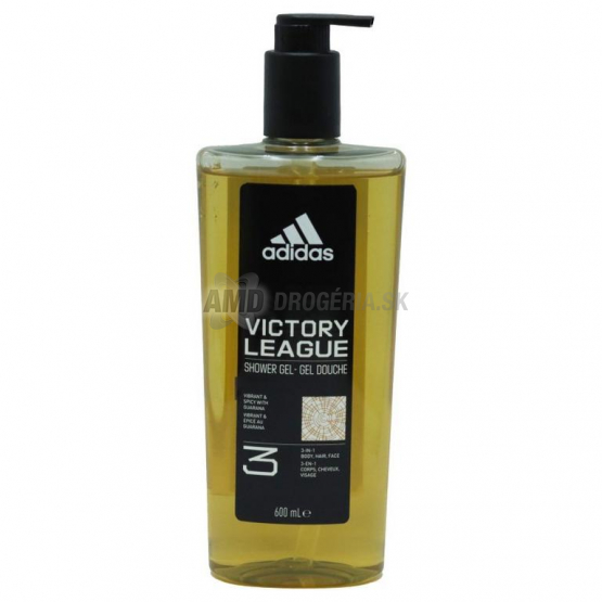 Adidas Victory League sprchový gél pre mužov, 600 ml s pumpičkou