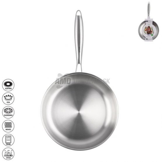 Orion Panvica Steela nerezová, priemer 24 cm