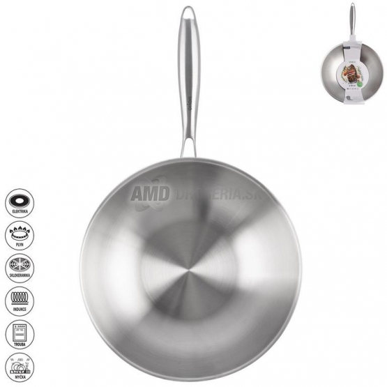 Orion Panvica Wok Steela, priemer 30 cm