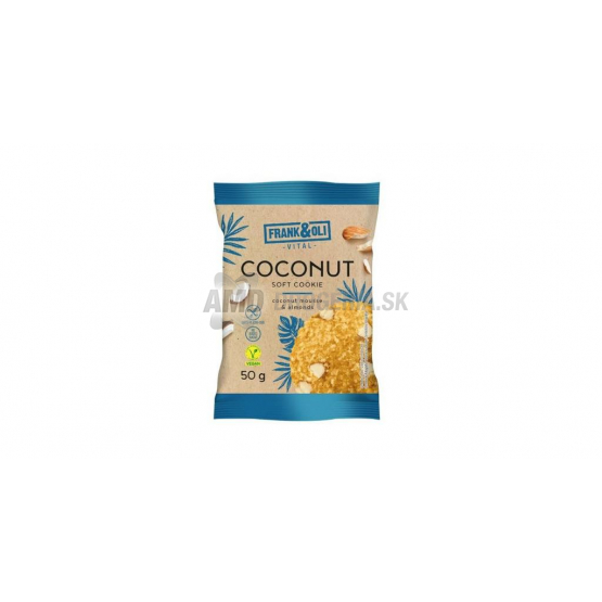Frank&Oli Jemná sušienka Cookie kokosovo-mandľová, 50 g
