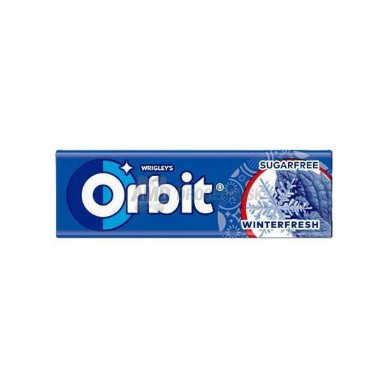 Orbit Winterfresh žuvačky bez cukru, 14 g (10 dražé)