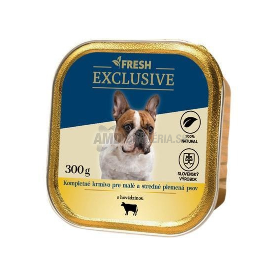 AL Fresh Exclusive Vanička pre psa s hovädzinou, 300 g