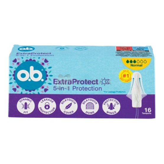 o.b. ExtraProtect Normal tampóny, 16 ks