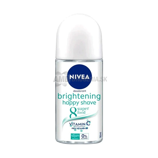 Nivea Brightening Happy Shave guľôčkový dezodorant, 50 ml