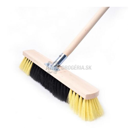 Metla mäkká s drevenou násadou, 40 cm