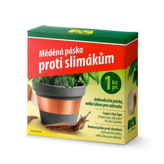 Medená páska proti slimákom, 4 m x 2,5 cm