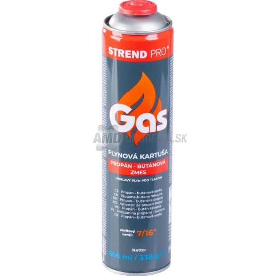 Strend Pro Plynová kartuša Propán-Bután, 600 ml / 338 g