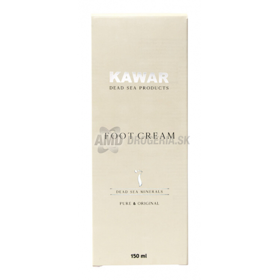 Kawar krém na nohy s minerálmi z Mŕtveho mora, 150 + 50 ml