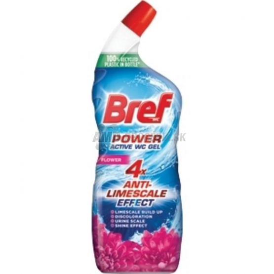 Bref Power Active WC gél Flower, 750 ml