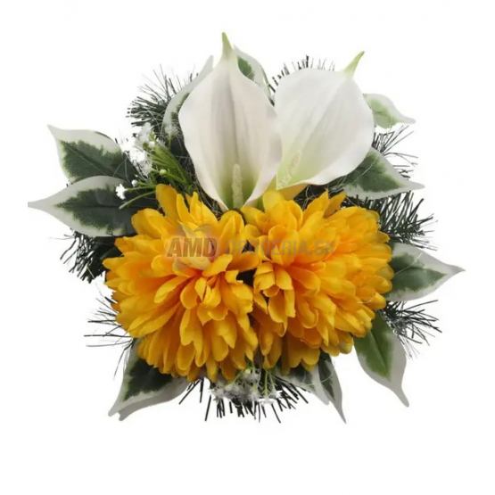 Ikebana 4100 – chryzantéma a kala