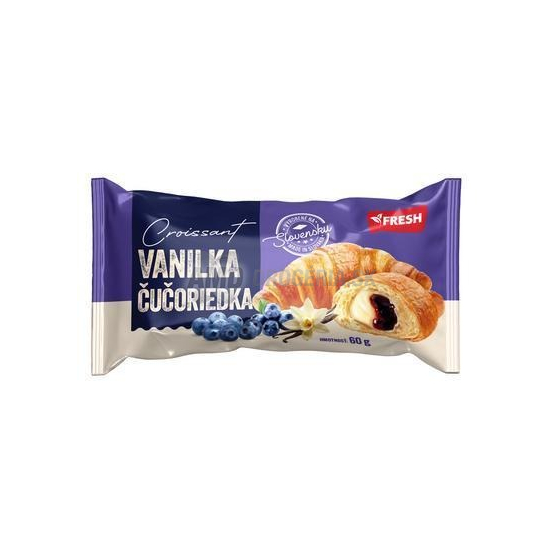 Fresh Croissant s vanilkovo-čučoriedkovou náplňou, 60 g