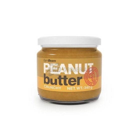 GymBeam Arašidové maslo 100 % chrumkavé, 340 g