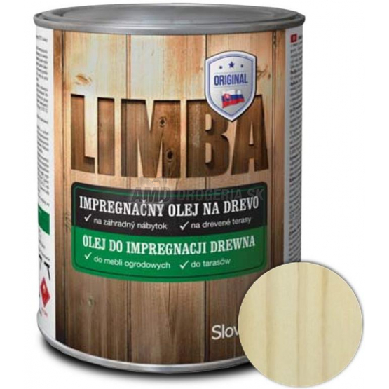Limba Impregnačný olej na drevo bezfarebný, 0,75 l