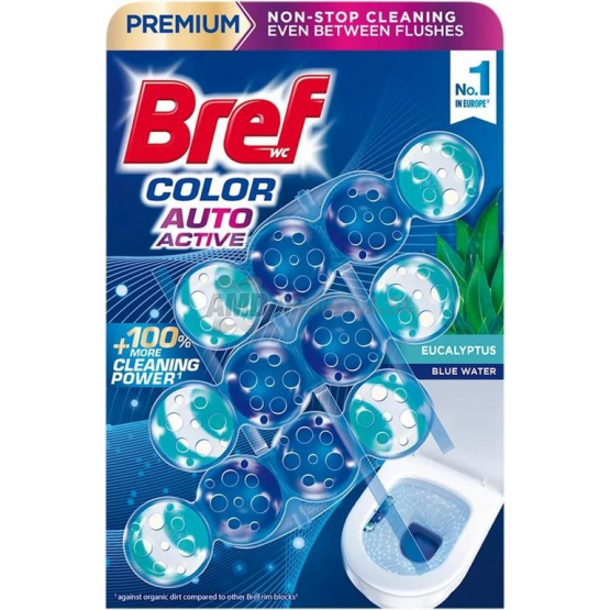 Bref Color Aktiv WC záves Eucalyptus, 3 x 50 g