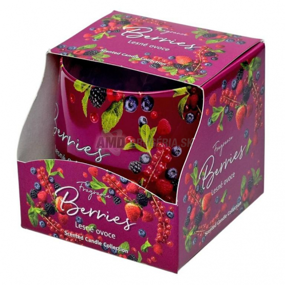 Vonná sviečka v skle Berries (lesné ovocie), 100 g