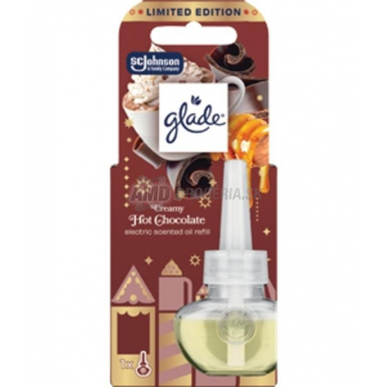 Glade Electric Scented Oil náhradná náplň Creamy Hot Chocolate, 20 ml