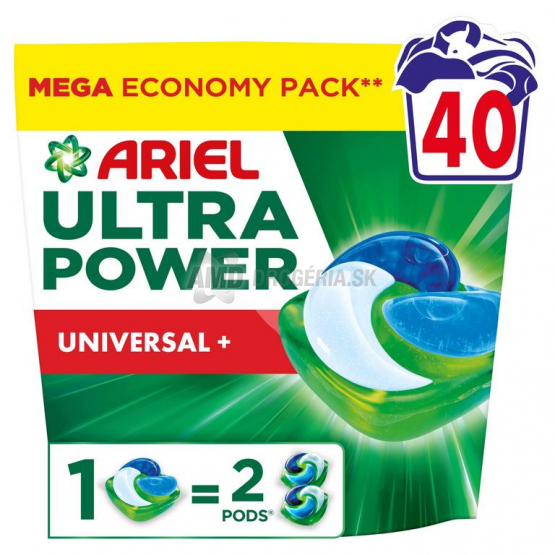 Ariel Ultra Power Universal+ pracie kapsuly, 40 ks