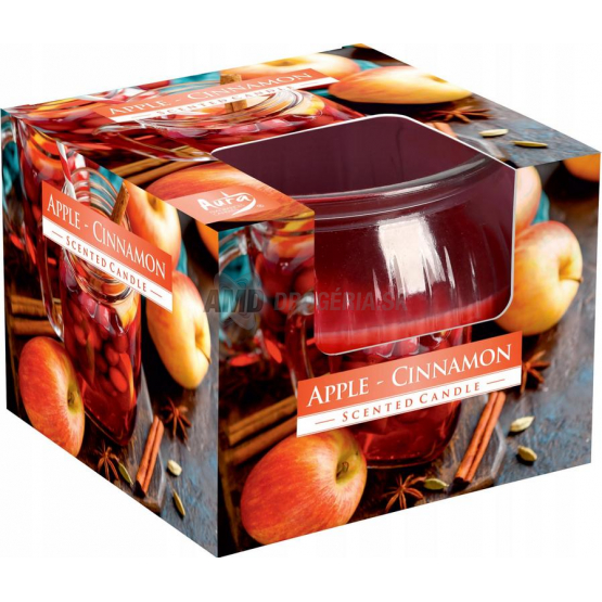 Aura Vonná sviečka Apple-Cinnamon, 80 g
