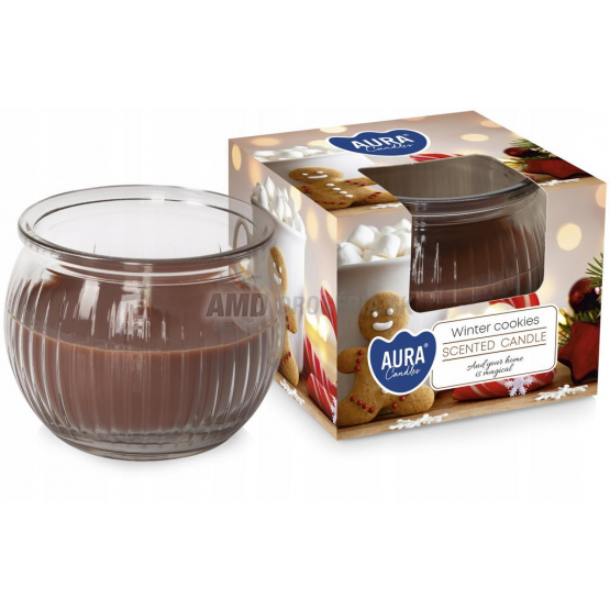 Aura Candles Vonná sviečka Winter Cookies, 80 g