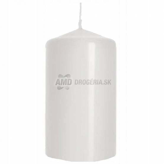 Aura Sviečka valec biela, 12 cm, priemer 7 cm, 350 g, 50 h