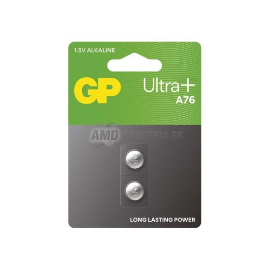 GP Ultra Plus Alkalická gombíková batéria A76F (LR44), 2 ks