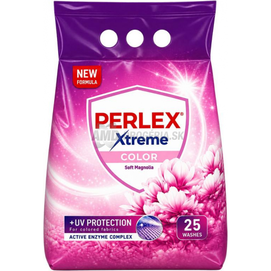 Perlex Xtreme Color Soft Magnolia prací prášok, 25 praní (1,625 kg)