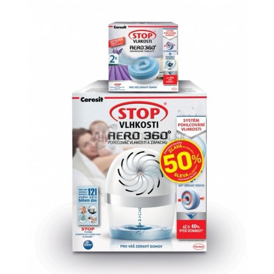 CERESIT STOP VLHKOSTI PRÍSTROJ + NÁPLŇ LEVANDUĽA 2 x450 G LEVANDUĽA