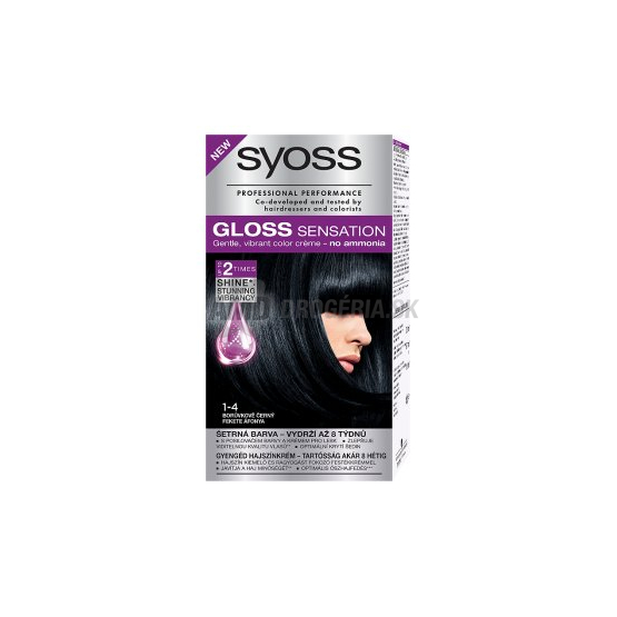 SYOSS GLOSS SENSATION 1-4 ČIERNA ČUČORIEDKA