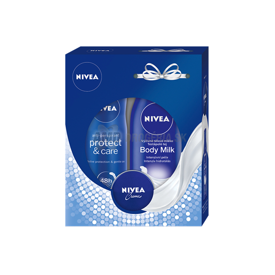 DARČEKOVÁ DÁMSKA KAZETA NIVEA MILK DEODORANT + TELOVÉ MLIEKO + KRÉM 16