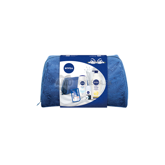 DARČEKOVÁ DÁMSKA KAZETA NIVEA Q10 CARE SPRCHVOÝ GÉL + TELOVÉ MLIEKO + ROLL ON + LABELLO 16