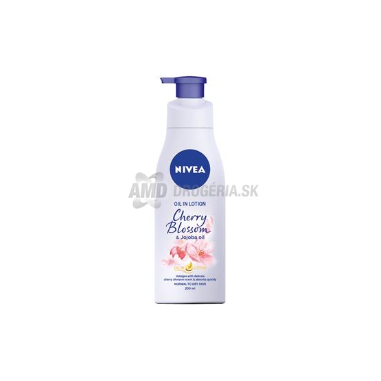 NIVEA TELOVÉ MLIEKO CHERRY BLOSSOM OLEJ 200 ML