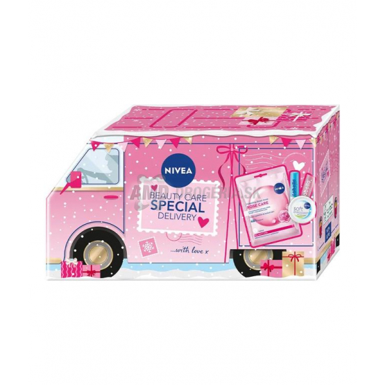 Nivea Darčekový box Mini Van (maska + krém + 2× balzam na pery)