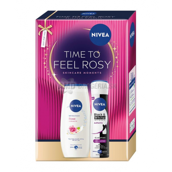 Nivea Darčekový box Feel Rosy (sprchový gél + antiperspirant)