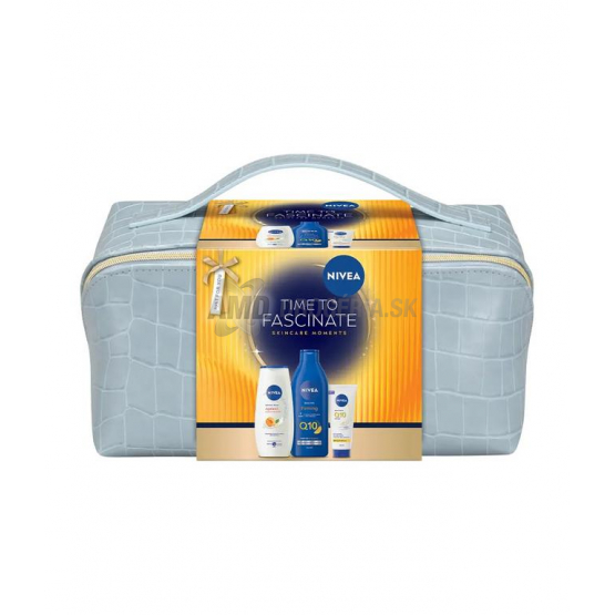 Nivea Darčeková taška Time to Fascinate (sprchový gél + telové mlieko Q10 + krém na ruky Q10)