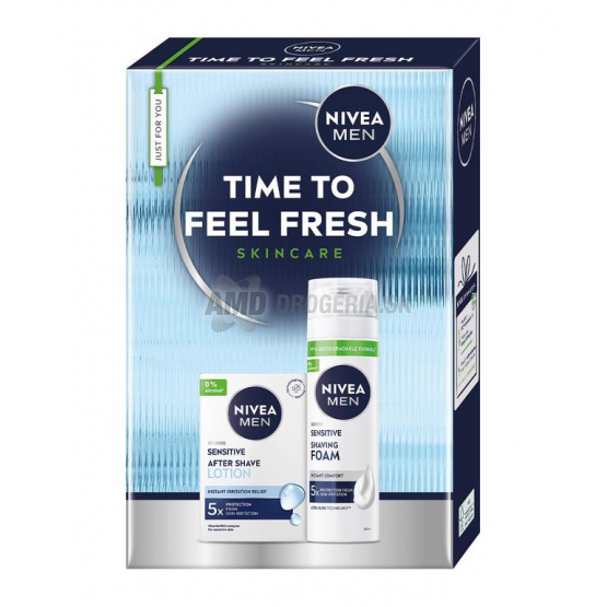 Nivea Men Sensitive darčekový box – pena na holenie + voda po holení
