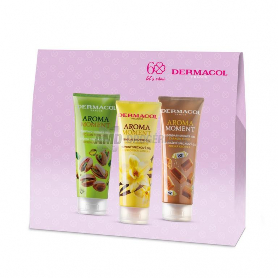 Dermacol Aroma Moment Sweet Mix darčeková kazeta, 3 x sprchový gél