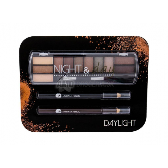 2K Night & Day Eyeshadow Kit Daylight, paleta očných tieňov + 2 ceruzky, 8,16 g