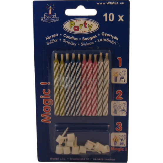 TORTOVE SVIEČKY MAGICKÉ 10 KS