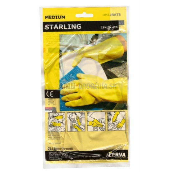 LATEXOVÉ RUKAVICE STARLING MEDIUM