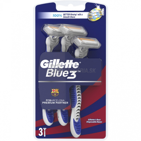 GILLETTE BLUE 3 JEDNORAZOVÉ ŽILETKY BARCELONA 3 KS