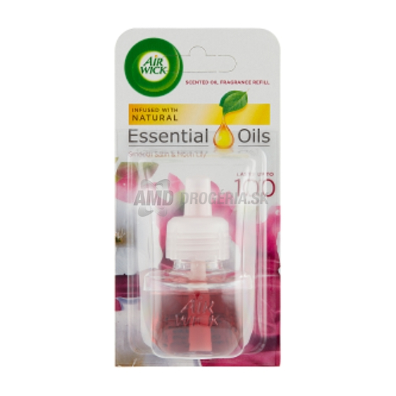 Air Wick elektrická náplň Satén a Mesačná ľalia, 19 ml