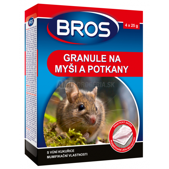 BROS GRANULE NA MYŠI POTKANY 100 G